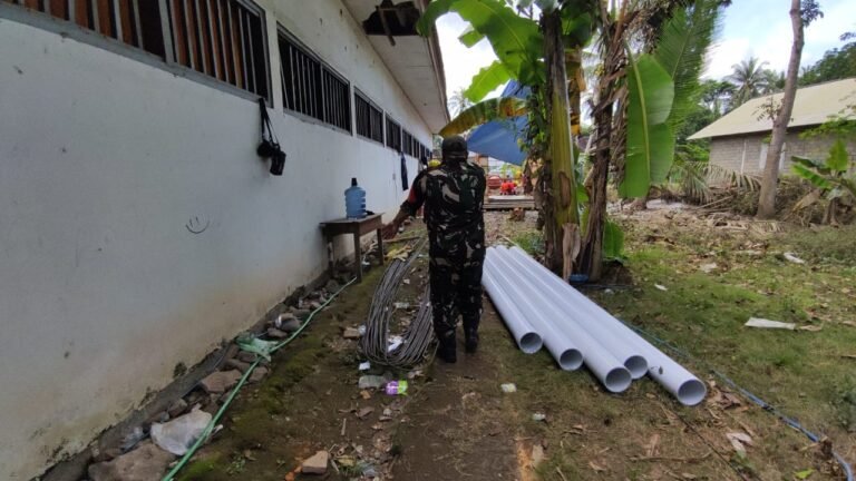 Pra TMMD 125 Kodim Banyuwangi Bangun Sumur Bor untuk Warga Siliragung