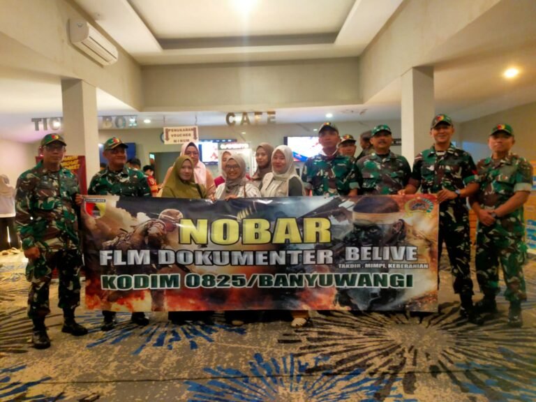 Koramil 0825/20 Songgon Produktif Nobar Film Dokumenter “BELIEVE” Takdir Mimpi Keberanian
