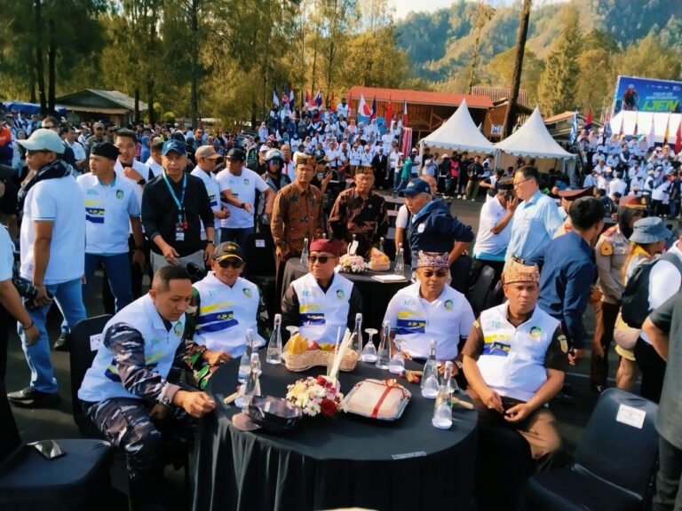 Dandim 0825/Banyuwangi Hadiri Finishing Tour De Ijen 2025 Etape 4 di Paltuding Kawah Ijen