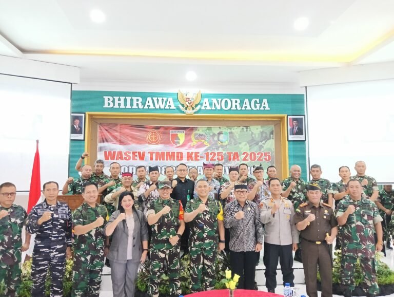 Kunjungan Tim Wasev TMMD ke-125 TA 2025 di Kodim 0825/Banyuwangi