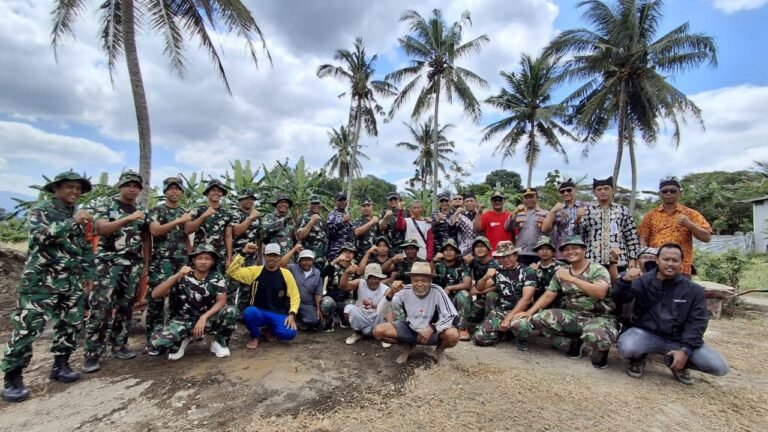 Tim Wasev Humanis Tinjau Lokasi TMMD, Pastikan Pembangunan Saluran Irigasi Berjalan dengan Baik