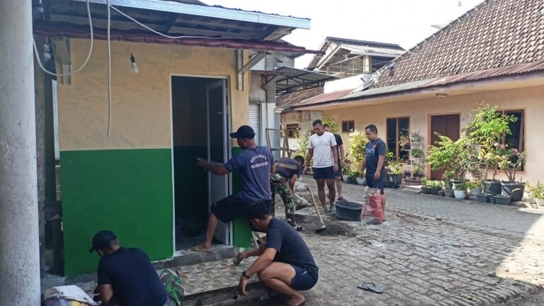Progres Pembangunan MCK TMMD 125 Kodim 0825/Banyuwangi Capai Tahap Akhir