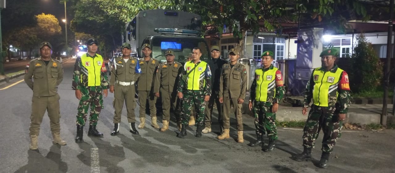 Patroli Sinergitas Kodim 0825/Banyuwangi Bersama Polresta dan Satpol PP, Jaga Kondusivitas Kota