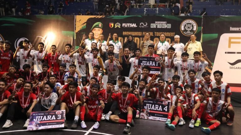 GOR Tawang Alun Bergemuruh! Penutupan Dandim Cup II Banyuwangi Disaksikan 1.000 Penonton, Final Seru dan Penuh Warna