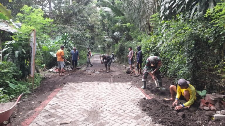Koneksi Solid Koramil – Masyarakat: Jalan Desa Perbaikan Melalui Langkah Nyata Bhakti TNI